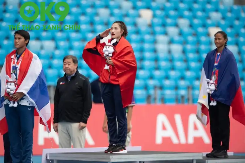 Linh Na giành HCV tại 2 kỳ SEA Games liên tiếp. Ảnh: FBNV Linh Na giành HCV tại 2 kỳ SEA Games liên tiếp. Ảnh: FBNV